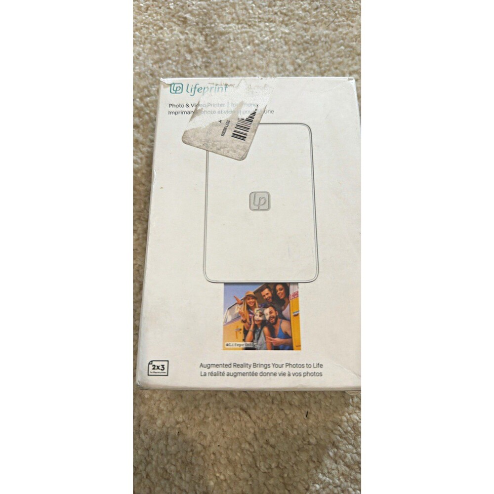 Lifeprint LP002-1 Portable Digital Photo Printer ZINK 2x3 Color Bluetooth